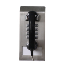 Durable waiting room stainless steel armored phone